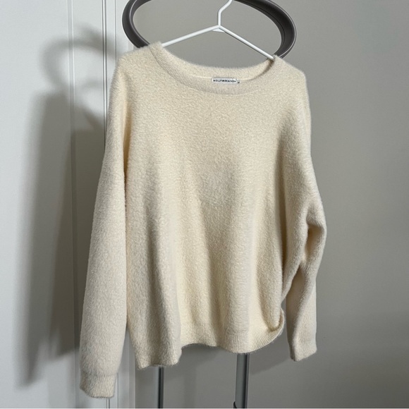 MOLLY BRACKEN - Premium - Cream -  Crewneck Sweater  Women’s M - Picture 5 of 10